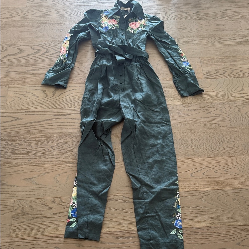 Rare CU Blue/Green She Rides Wild Horses jumpsuit BNWT - Picture 7 of 11